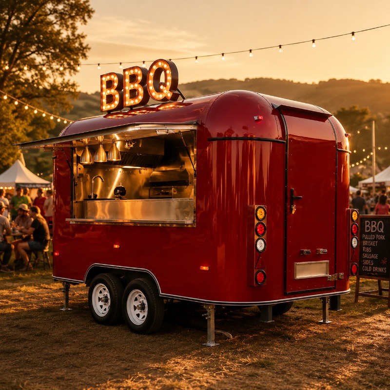 Street Food Snacks - Food Truck Trailer Street Catering Customized