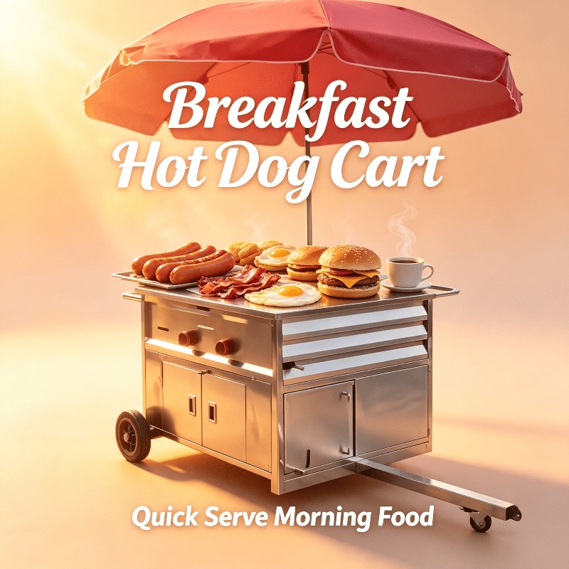 Compact Mobile Snack Food Cart - Street Food Snacks 评论和价格