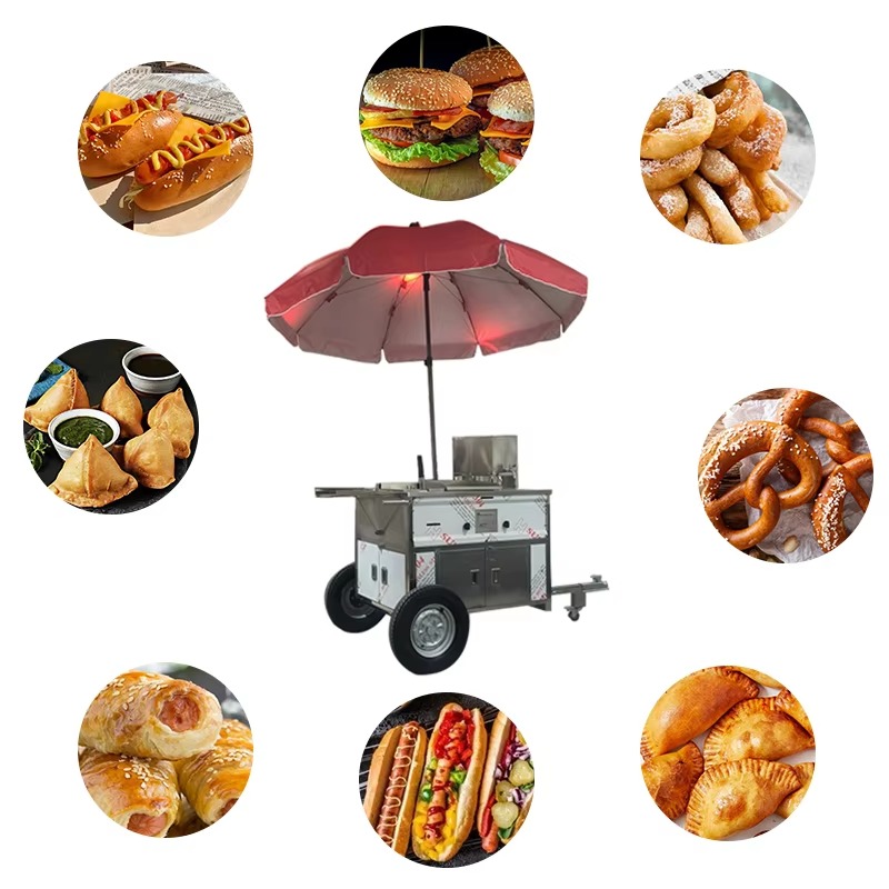 Compact Mobile Snack Food Cart - Street Food Snacks 评论和价格