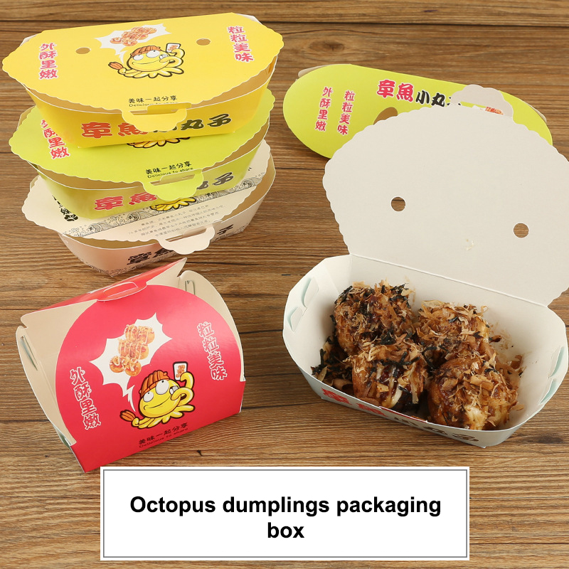 100Pcs Disposable Cartoon Octo - Street Food Snacks 评论和价格
