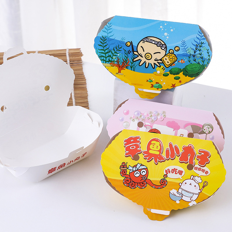 100Pcs Disposable Cartoon Octo - Street Food Snacks 评论和价格