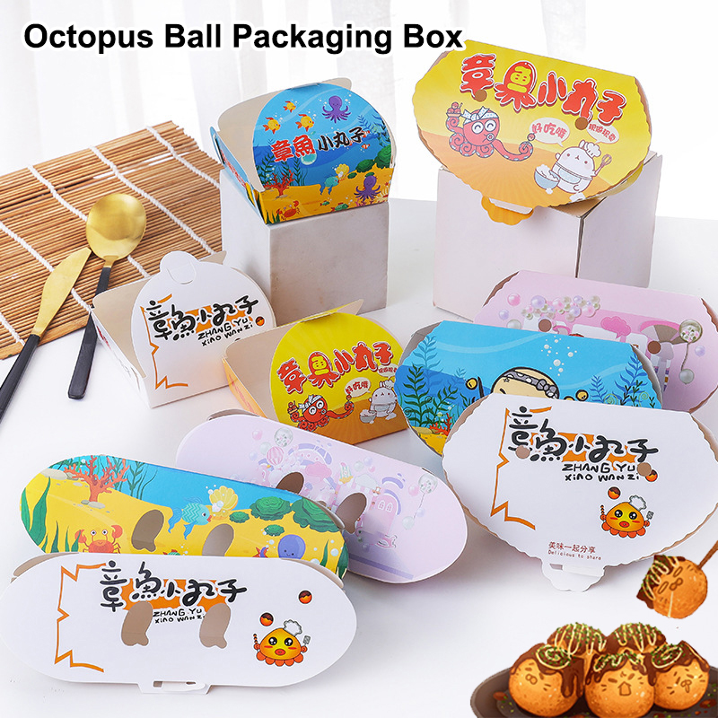 100Pcs Disposable Cartoon Octo - Street Food Snacks 评论和价格
