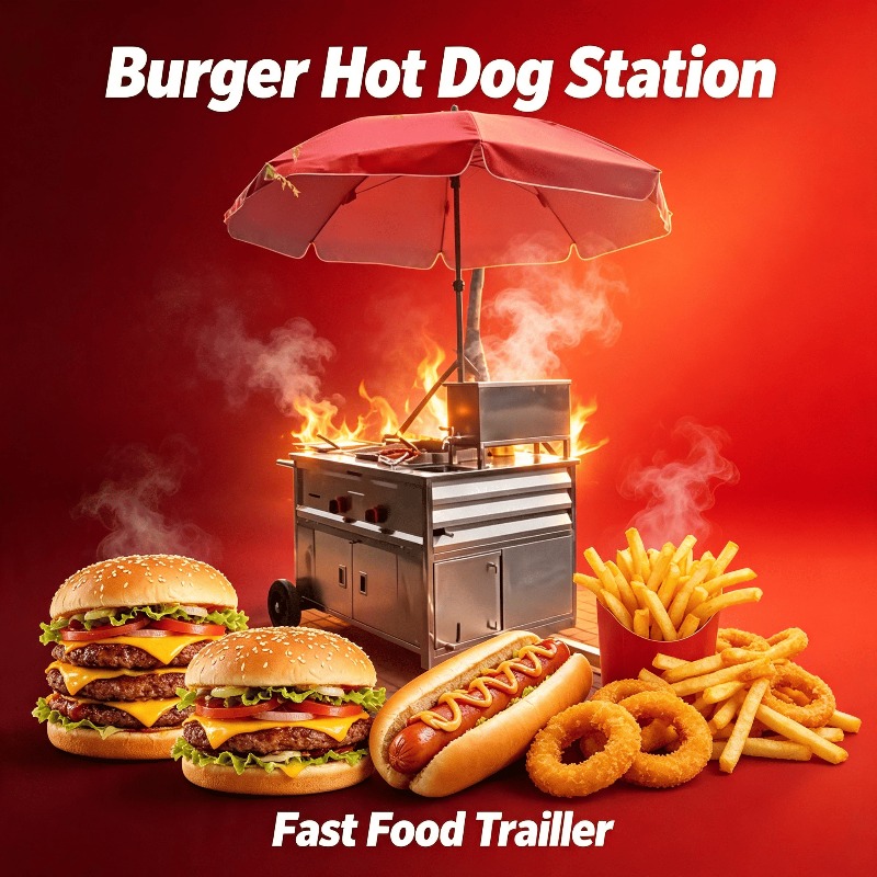 Mobile Street Snack Cart Towab - Street Food Snacks 评论和价格