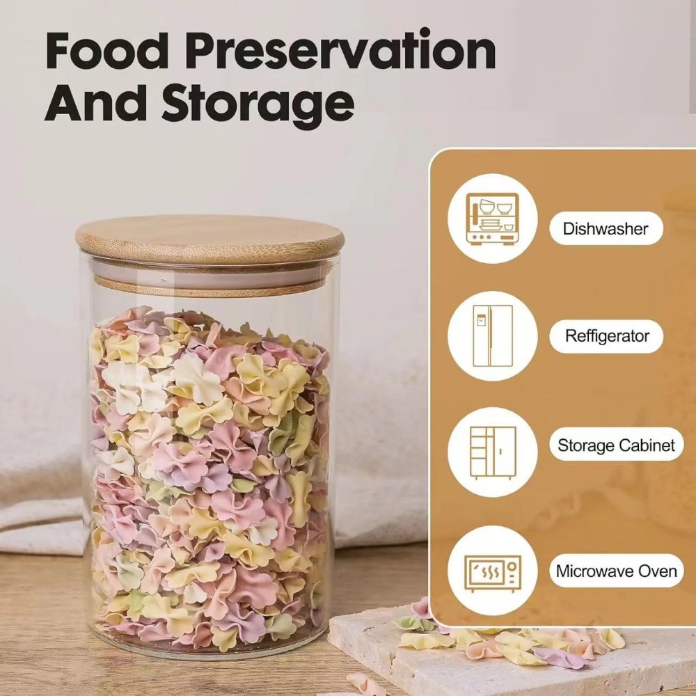 Glass Food Storage Tank with M - Food Snacks Candy 评论和价格