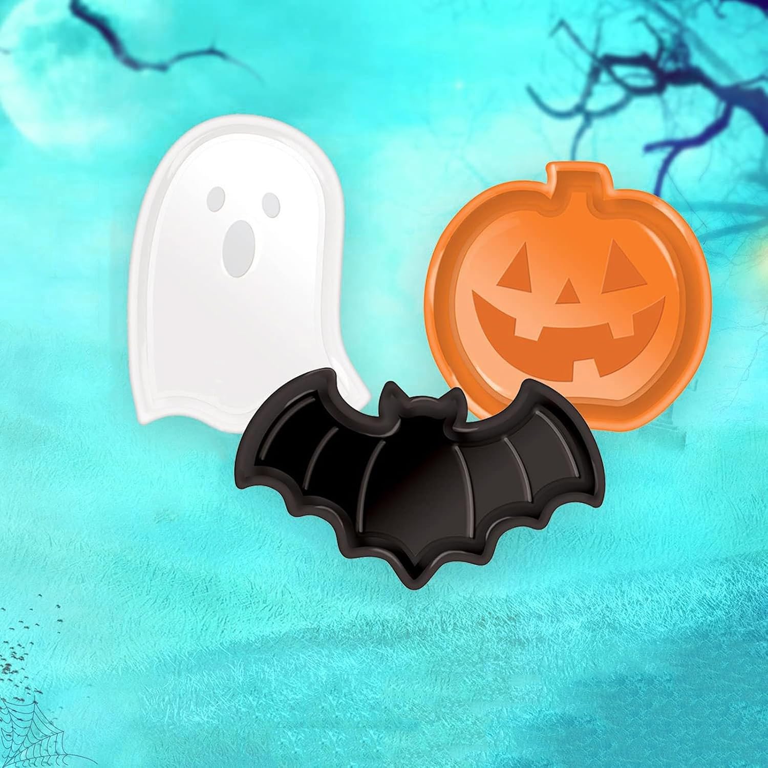 Reusable Halloween Plates Set  - Food Snacks Candy 评论和价格