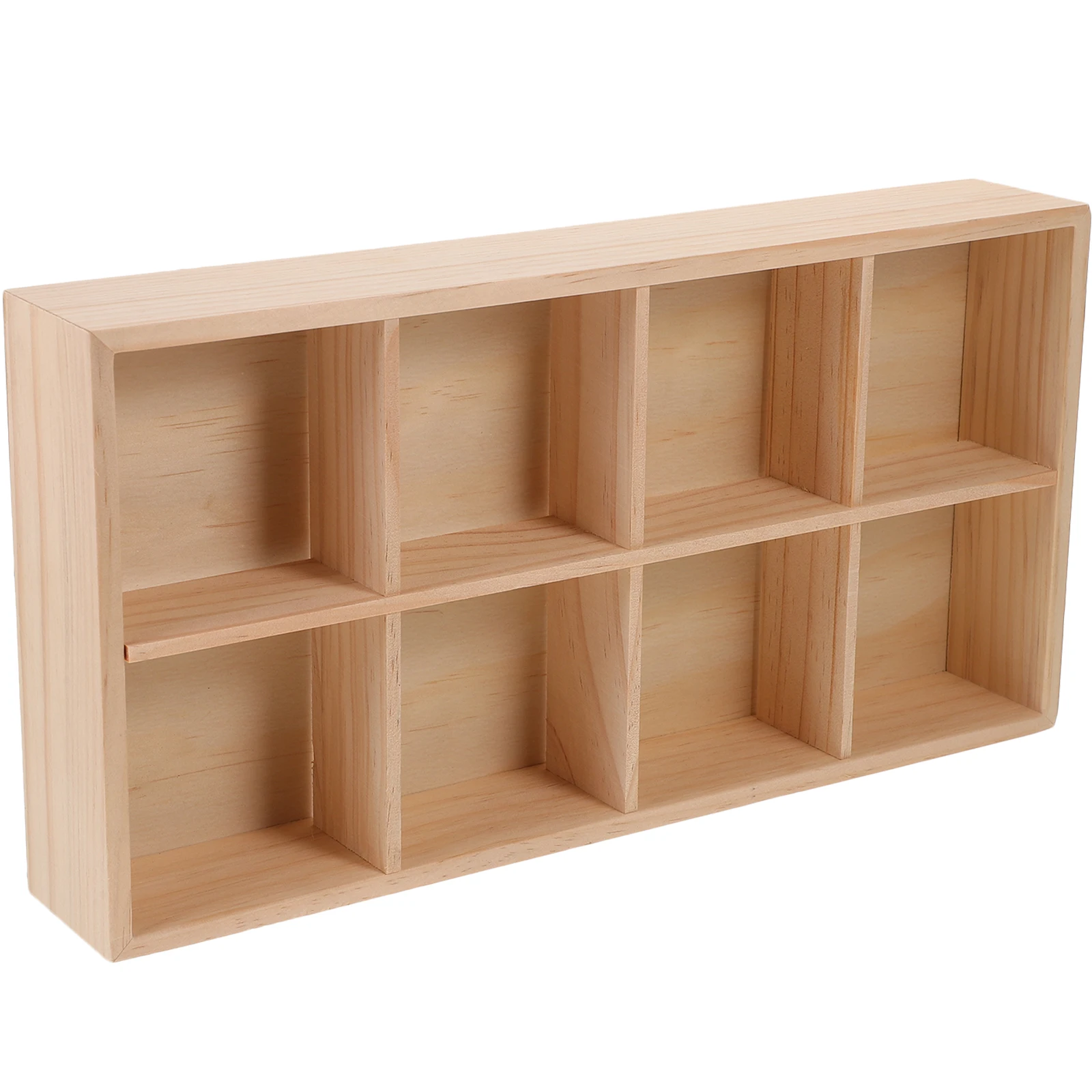 1pc Wooden Divided Storage Box - Food Snacks Packets 评论和价格