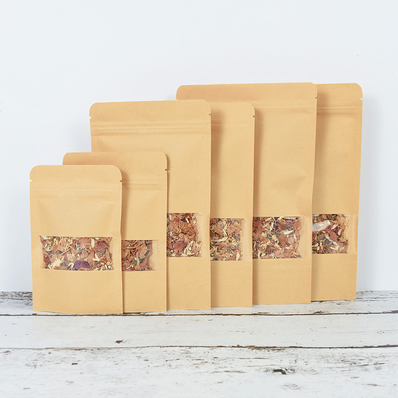 20/50pcs Kraft Paper Zip Lock  - Food Snacks Candy 评论和价格