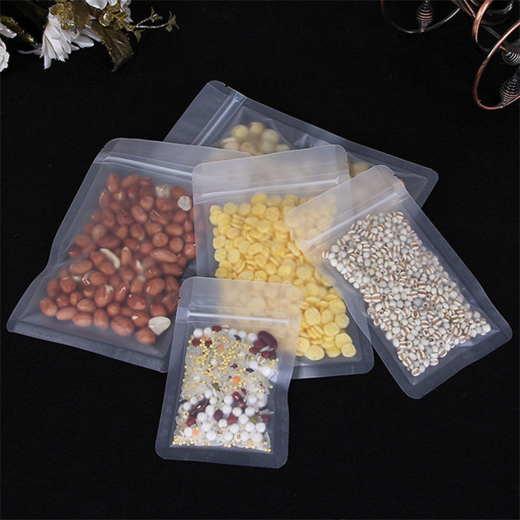 100PCS Frosted Plastic Ziplock - Food Snacks Logos 评论和价格