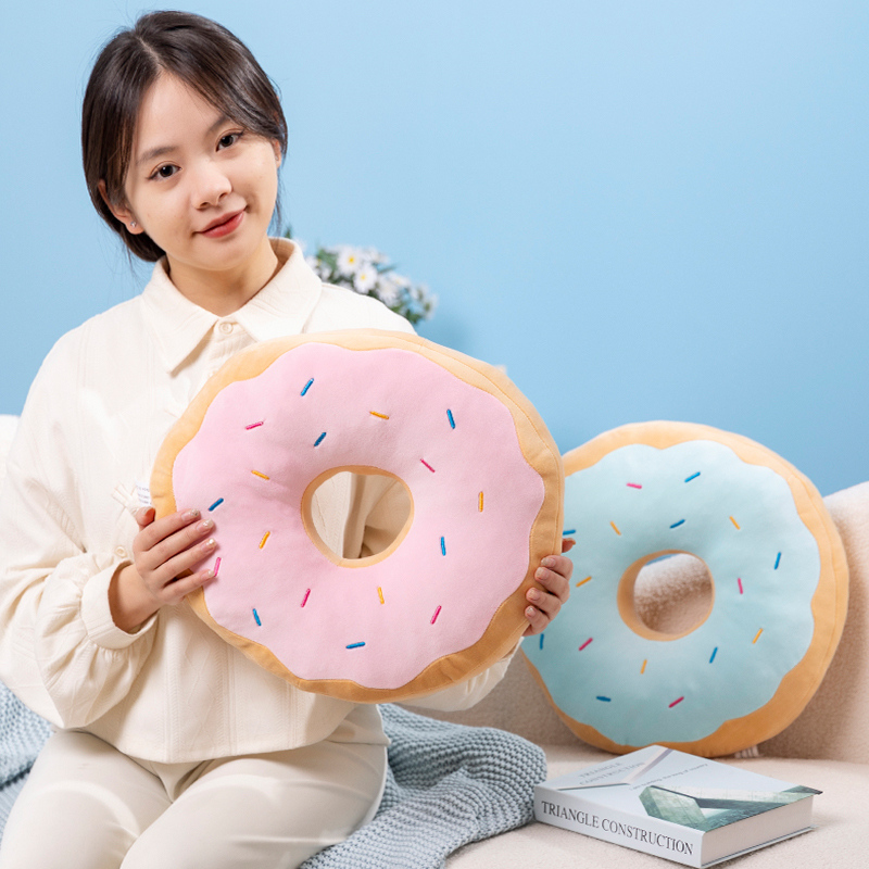 Candy Colors Donut Plush Pillo - Soft Food Snacks Kids 评论和价格