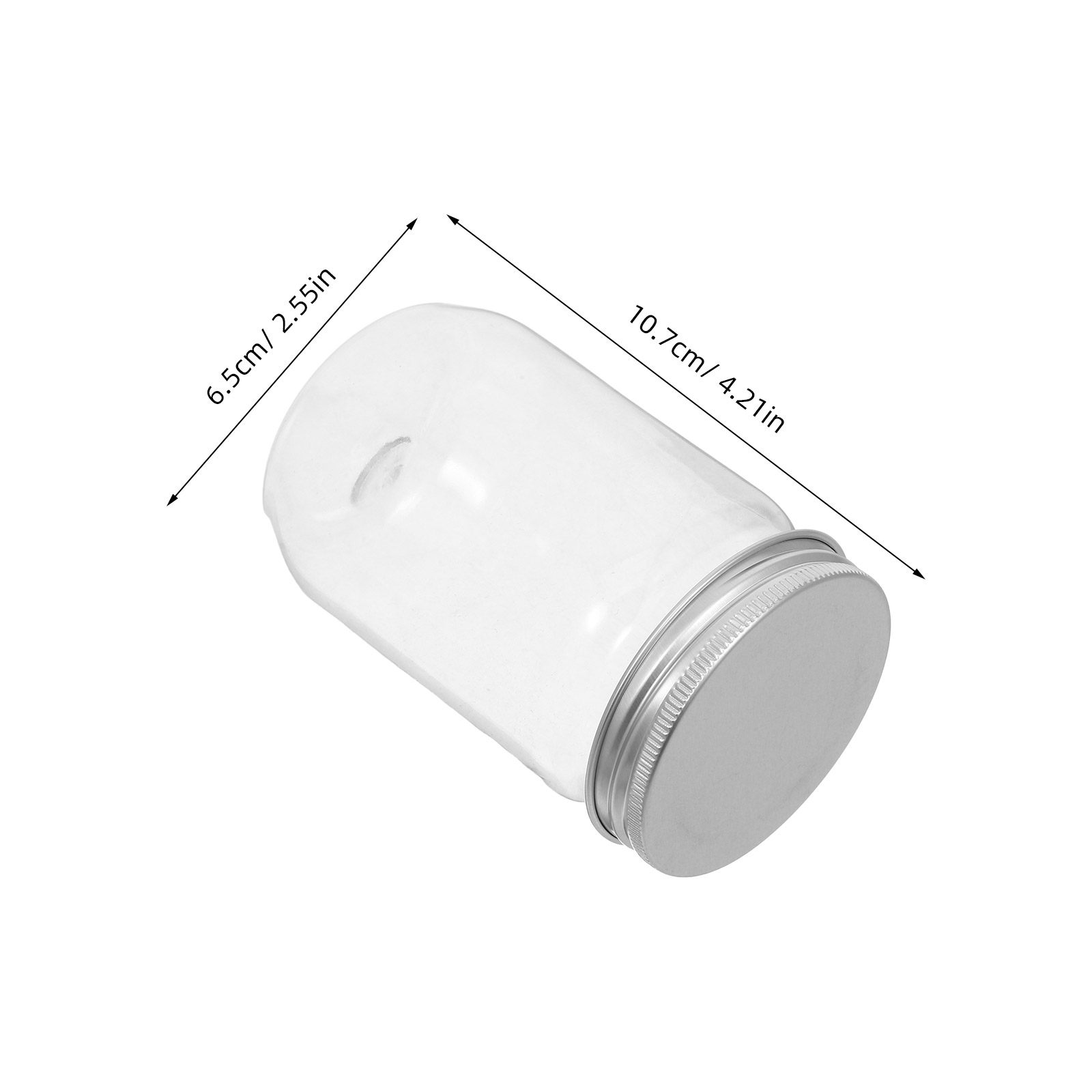 6Pcs Clear Plastic Mason Jars  - Food Snacks Candy 评论和价格