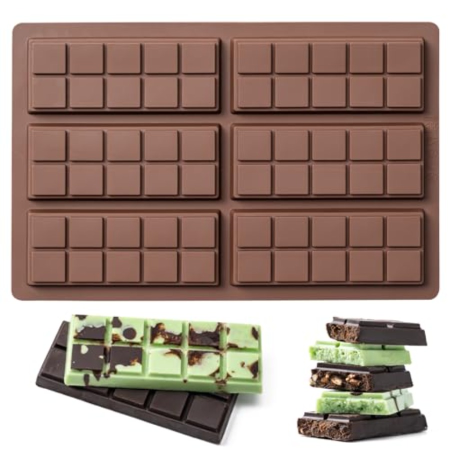 Chocolate Bar Mold Non-Stick C - Food Snacks Candy 评论和价格