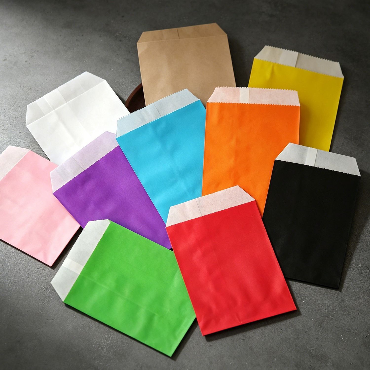 50/100pcs color Gift Kraft Pap - Food Snacks Candy 评论和价格