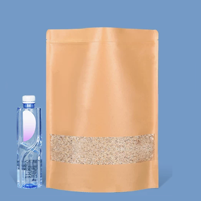 50 kraft paper bags,windowed s - Food Snacks Logos 评论和价格