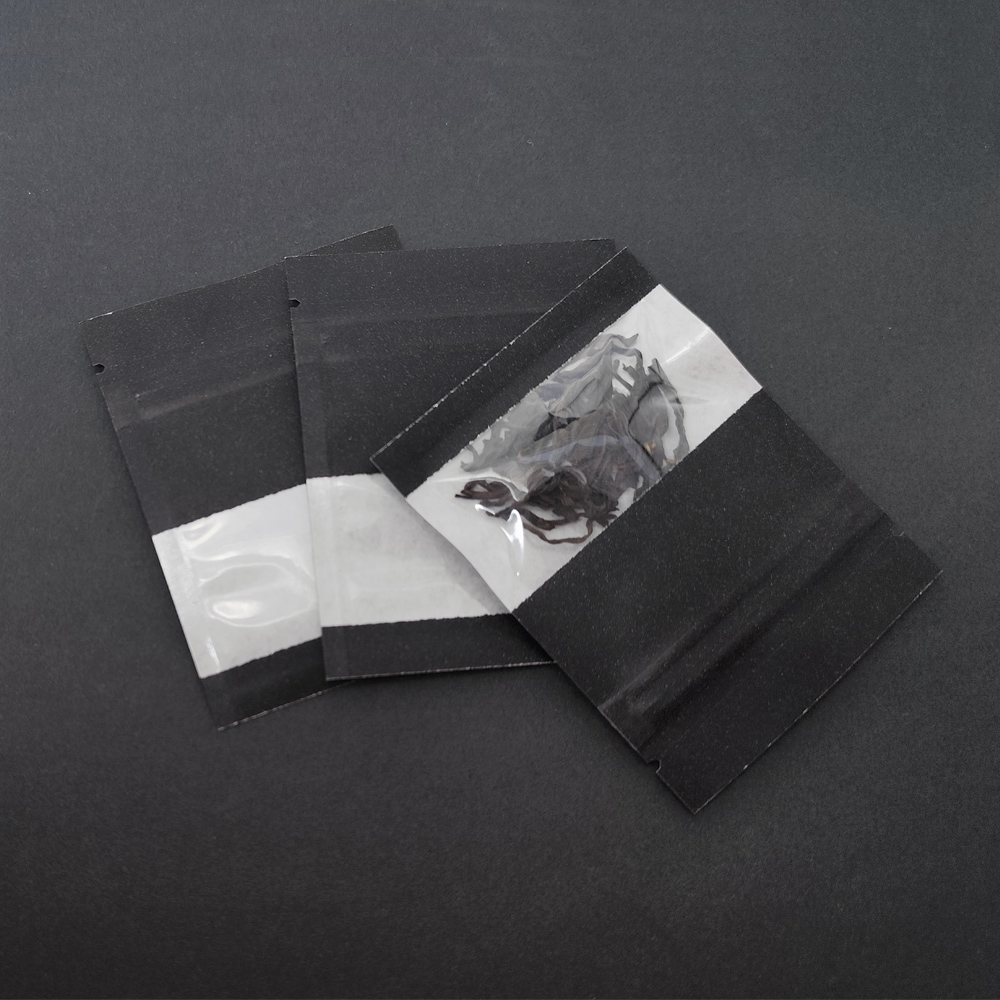 100pcs Black Reclosable Kraft  - Food Snacks Packets 评论和价格