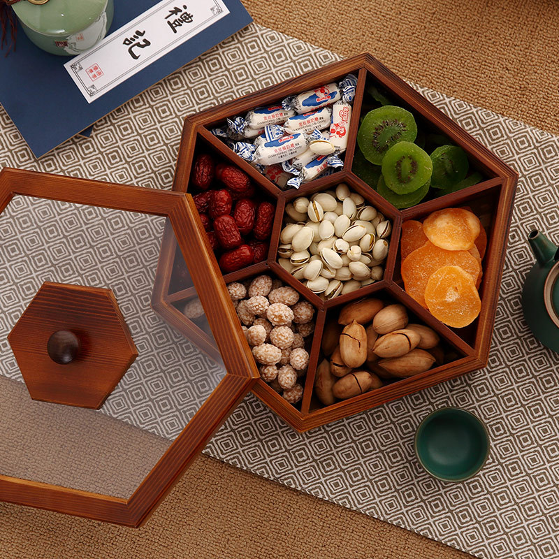 New Wood Candy Biscuit Storage - Food Snacks Candy 评论和价格