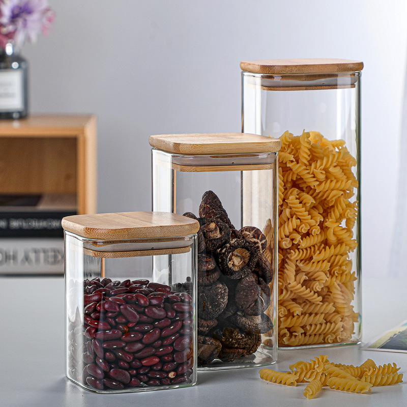 Bamboo Glass Tins Transparent  - Food Snacks Candy 评论和价格